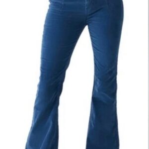 Free People Navy Flare Jeans